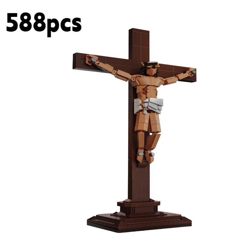 Jesus Cross Building Block Set — 588 Pieces