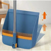 Adjustable Broom and Dustpan Set with Self-Cleaning Comb