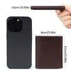 Slim Genuine Leather Bifold Wallet with Coin Pocket
