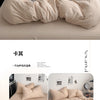 Washed Cotton 4-Piece Bedding Set with Duvet Cover