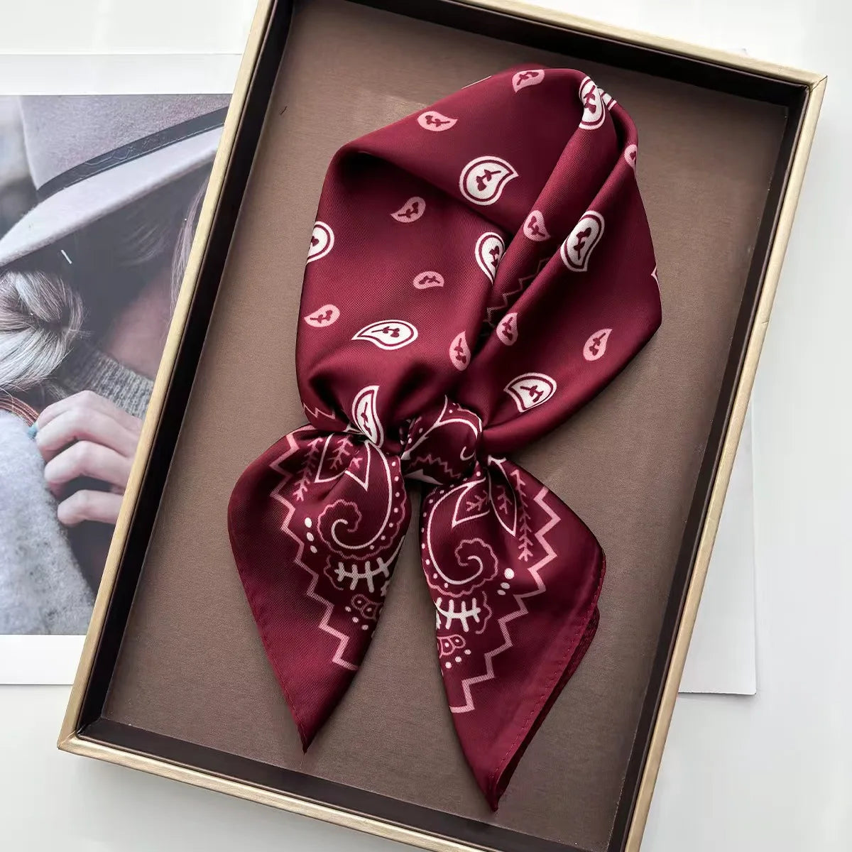 Bohemian Paisley Printed Scarf