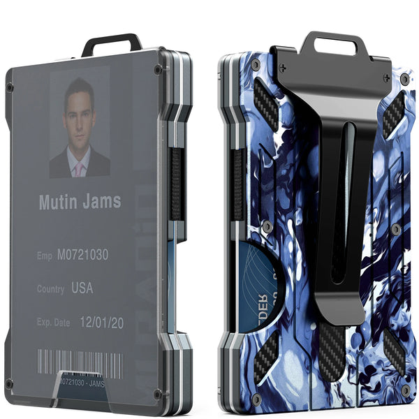 Slim Aluminum RFID Wallet with Money Clip