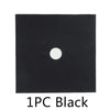 One piece black reusable stove burner mat