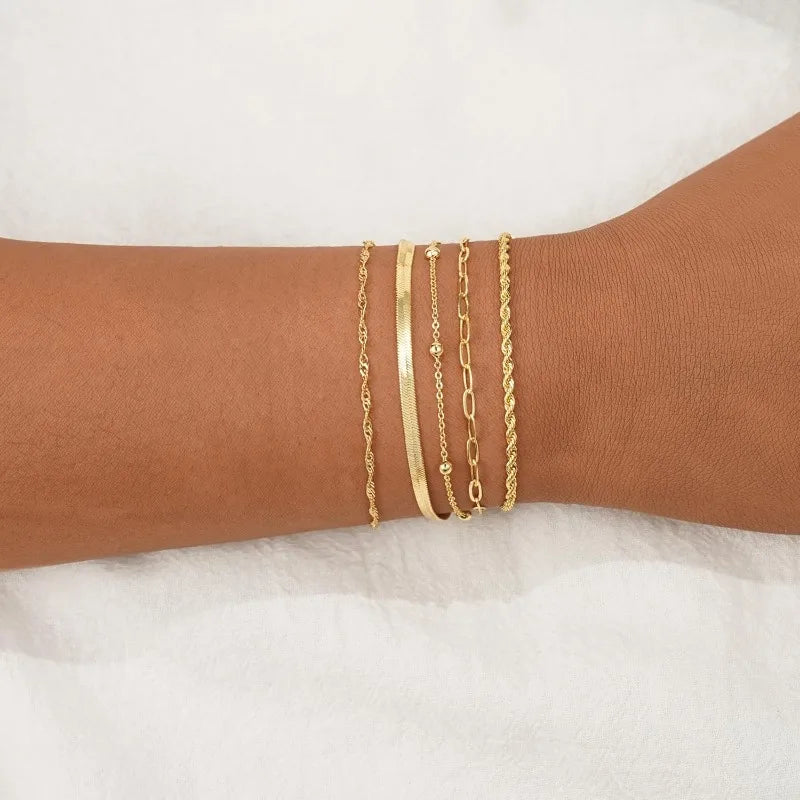 Elegant Adjustable Gold-Plated Bracelet