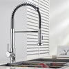 Matte Black Pull-Down Kitchen Faucet with Dual-Mode Spray Head