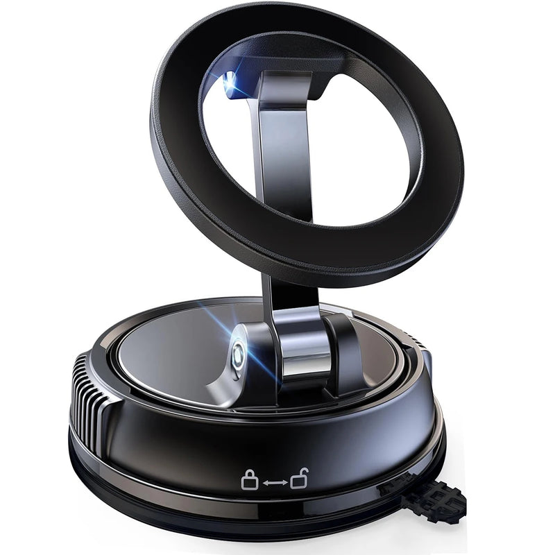 Compact Magnetic Car Phone Mount with 360° Rotation