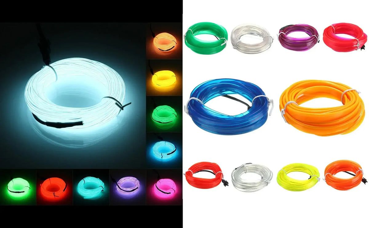 Flexible USB LED Neon Strip Light for Car & Home