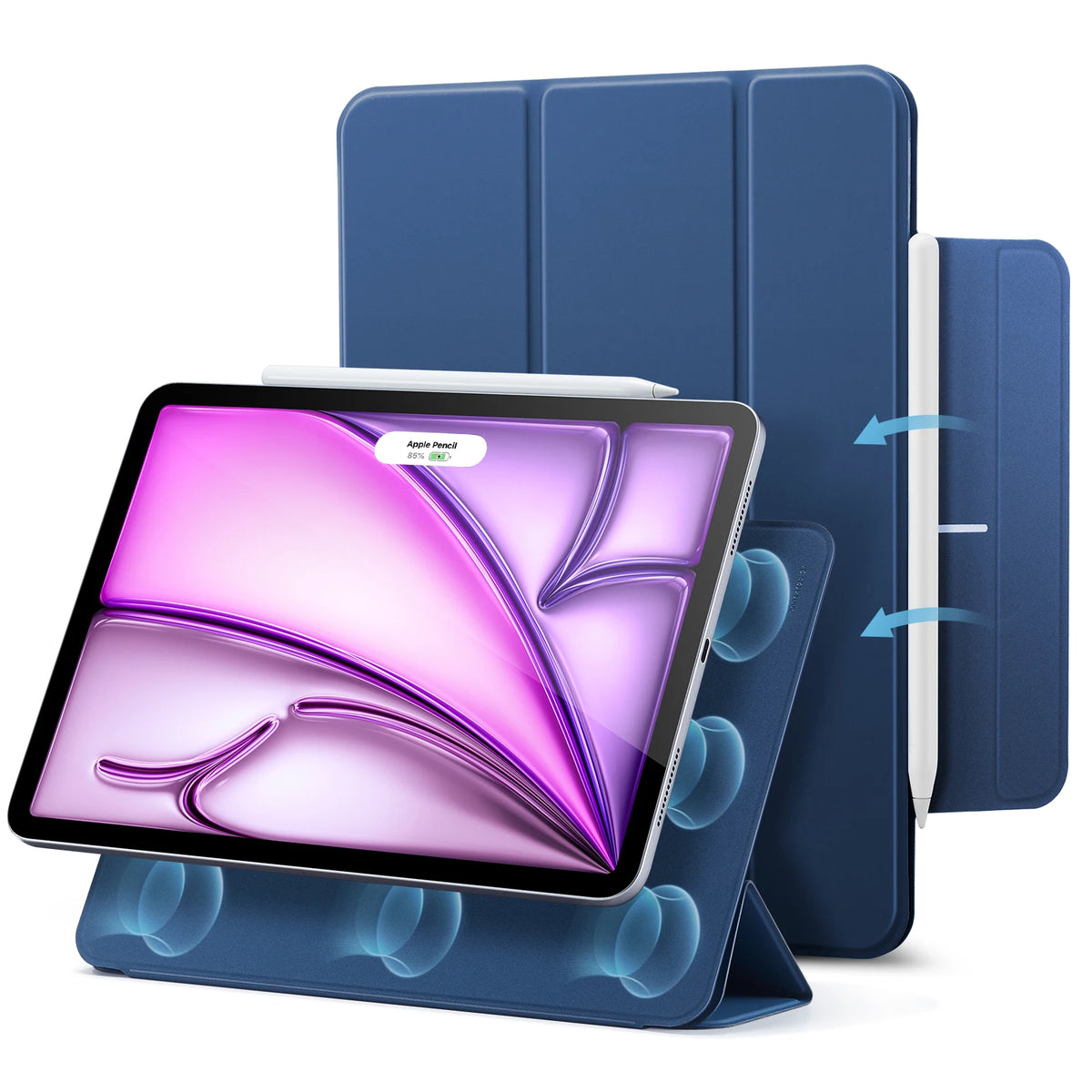 Magnetic Folio Case for iPad Air 11 Inch with Auto Wake/Sleep