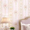 3D Glitter Metallic Stripe Wallpaper Roll