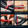 Adjustable Aluminum Alloy Triangle Ruler for Woodworking
