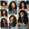 Burmese Curly Half Wig with Drawstring Closure