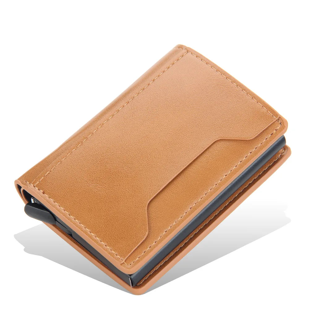 Carbon Fiber Mini RFID Blocking Wallet for Men
