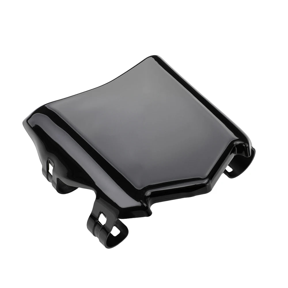Black electric bike front plate guard with protective edges