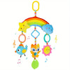 Rainbow Plush Car Hanging Toy with Jingle Bell