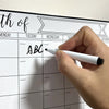 Magnetic Dry Erase Monthly Calendar