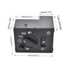 Black electronic switch for headlights and fog lights with auto mode and various light settings