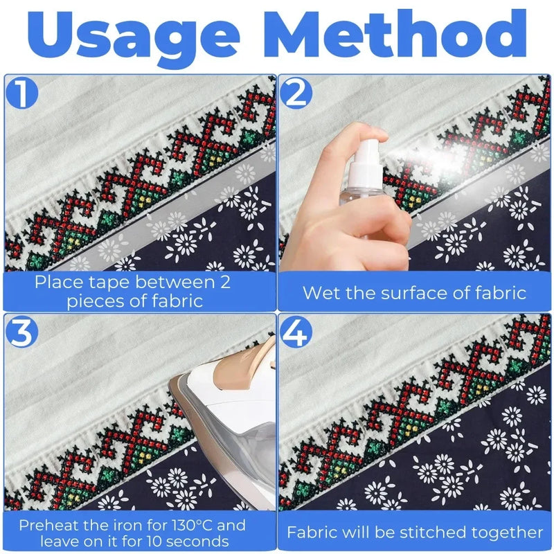 Self-Adhesive Hem Tape for Quick Clothing Repairs