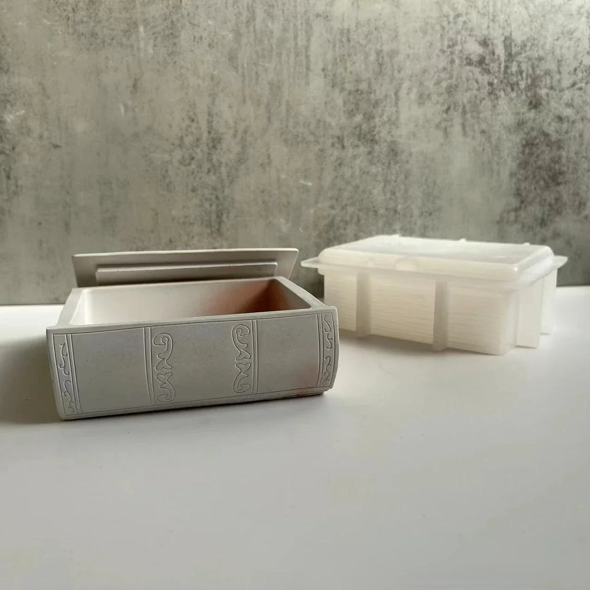 Book-Shaped Silicone Mold for Epoxy Resin Storage Boxes