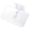 No-Drill Adhesive Soap Holder with Drainage Tray