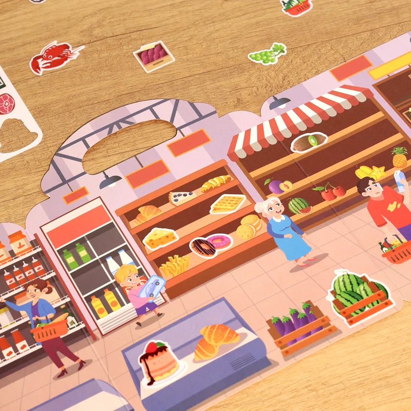 Reusable Jelly Sticker Book for Kids