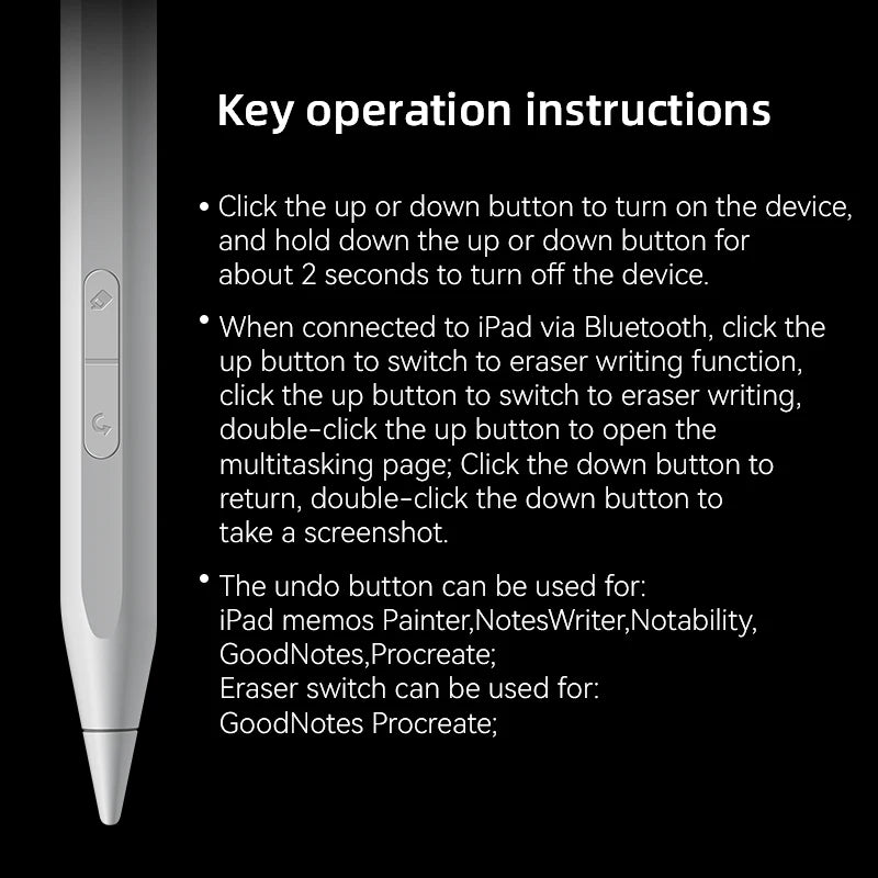 Precision Stylus Pen with Palm Rejection for iPad