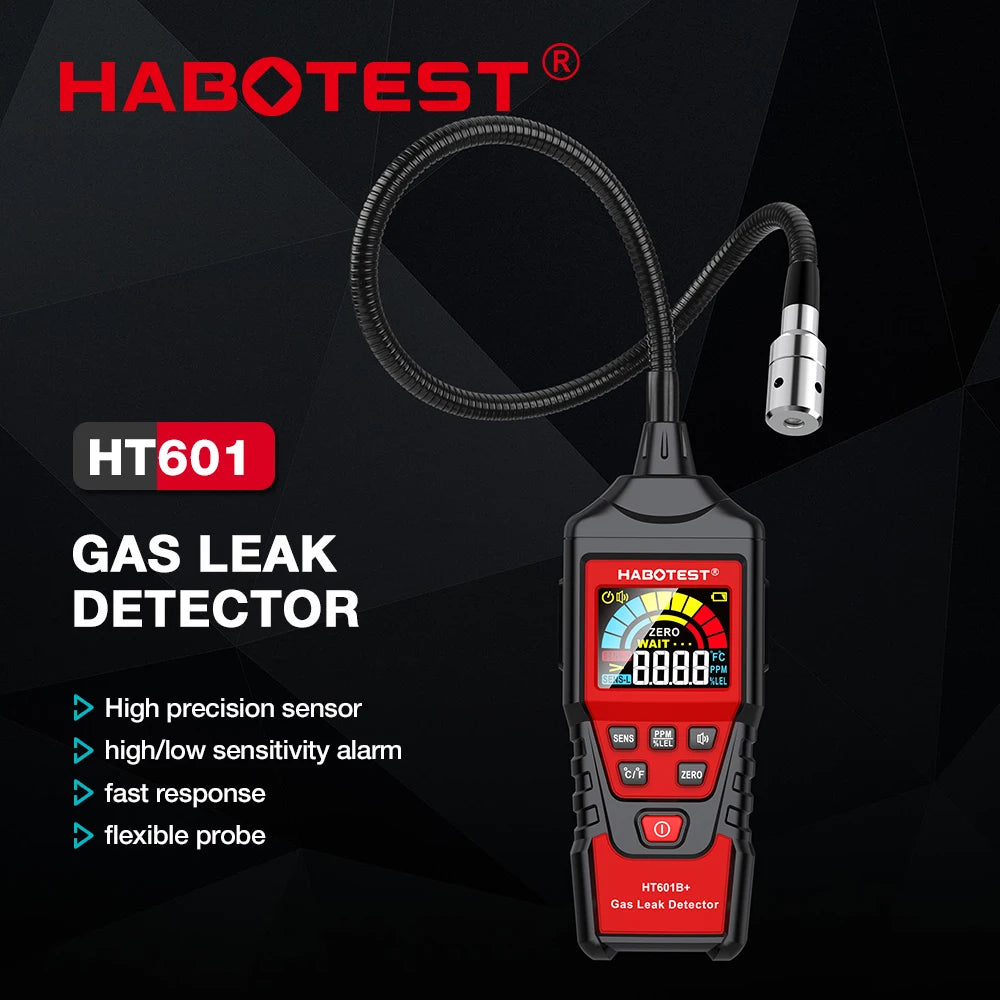 Portable Combustible Gas Leak Detector with Flexible Probe
