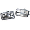 Clear plastic direct-fit fog light assembly for Chevy Silverado, Tahoe, Suburban, and Avalanche.