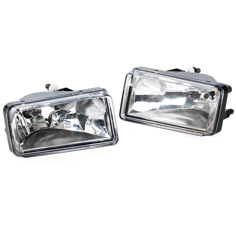 Clear plastic direct-fit fog light assembly for Chevy Silverado, Tahoe, Suburban, and Avalanche.