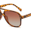 Gafas de sol piloto polarizadas oversize