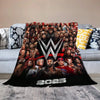 WWE Pro Wrestling Themed Plush Throw Blanket