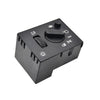 A black electronic switch for a headlight and fog light system, featuring an auto mode selector and power indicators.