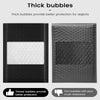Comparison of thick and thin bubble mailers showing their protective qualities.