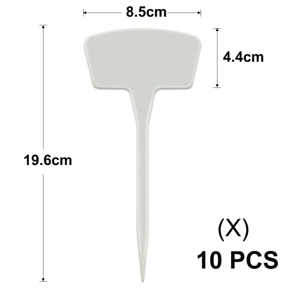Yellow T-Type Garden Plant Labels with Stakes