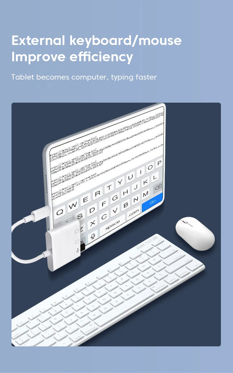 USB-C 3-in-1 Card Reader for SD and TF Cards