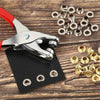 Heavy-Duty Grommet Eyelet Punch Plier Kit with 100 Metal Eyelets