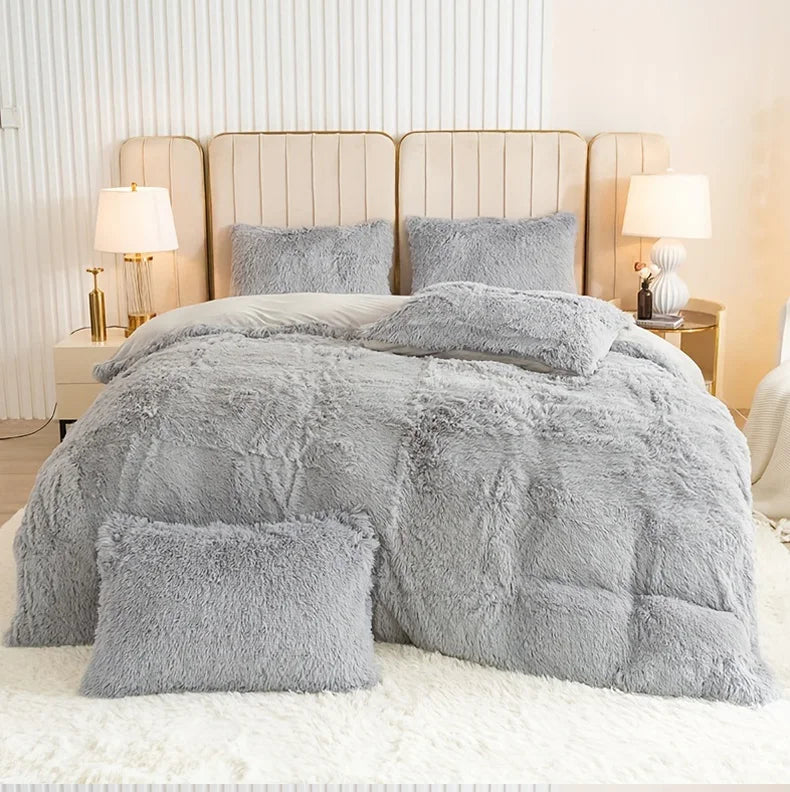 Plush 3-Piece Duvet Cover Set – Ultra-Soft Cozy Bedding