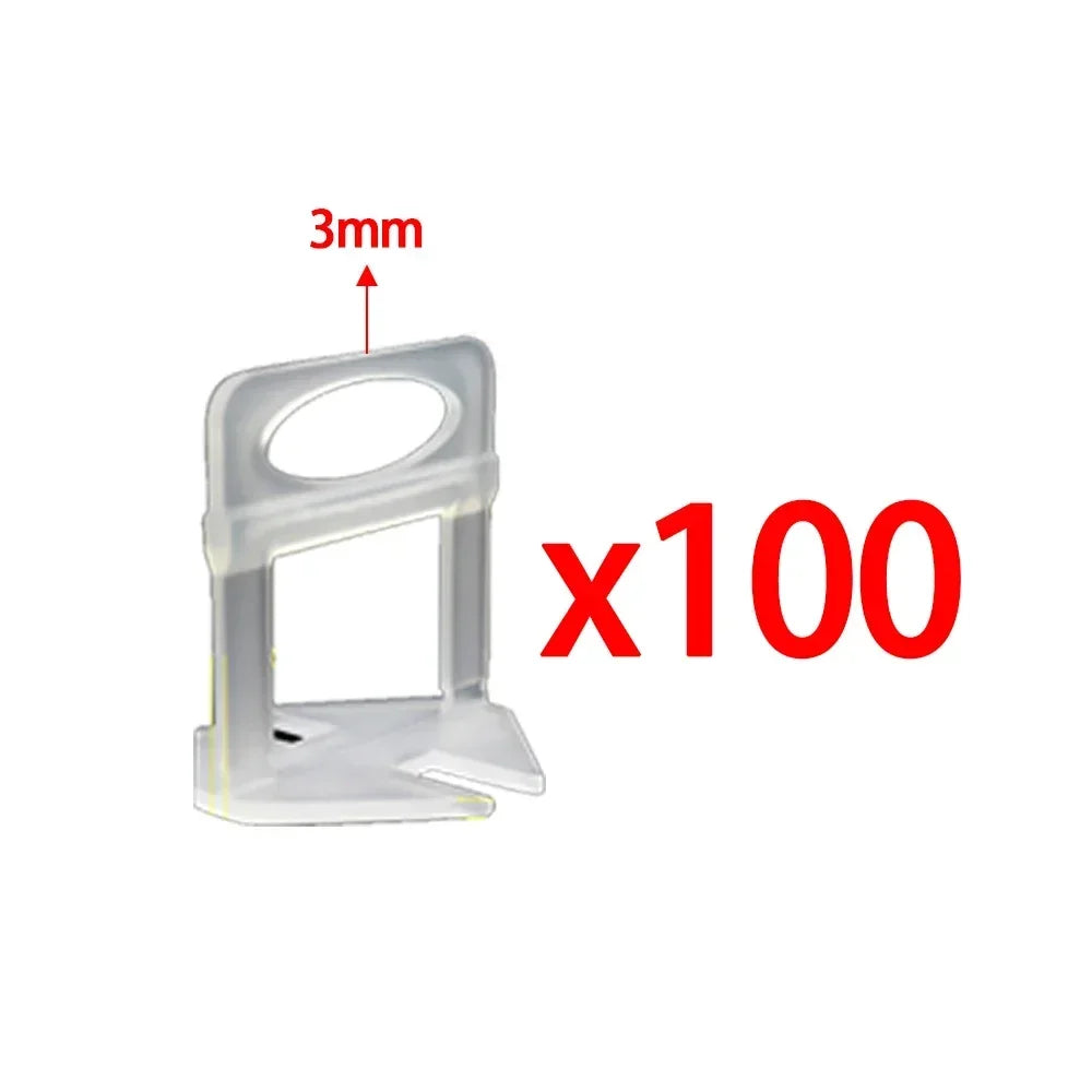 Tile Leveling System with Clips, Wedges & Pliers