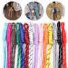 Colorful Braided Nylon Keychain Lanyards