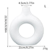 Donut-Shaped Decorative Plastic Vase for Home & Office