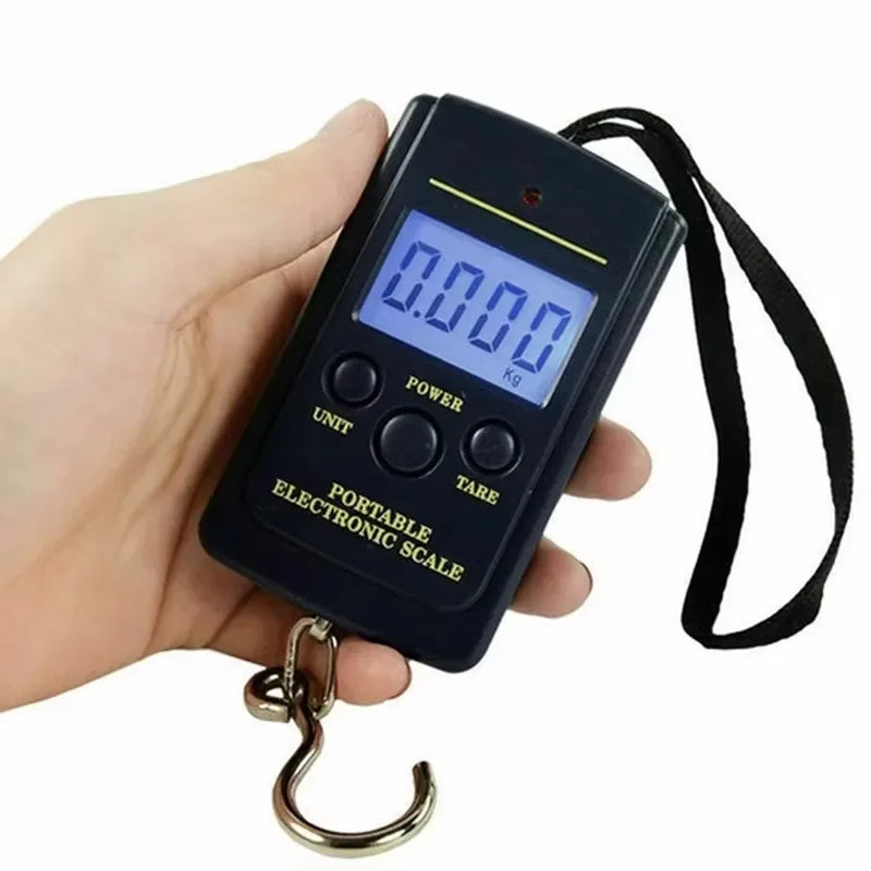 Digital Hanging Scale with Built-In Tape Measure
