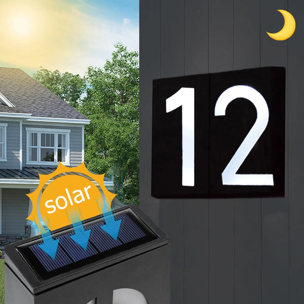 Solarbetriebenes LED-Hausnummernlicht