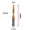 Metric Thread Tap Set - Titanium Coated HSS Drill Bits