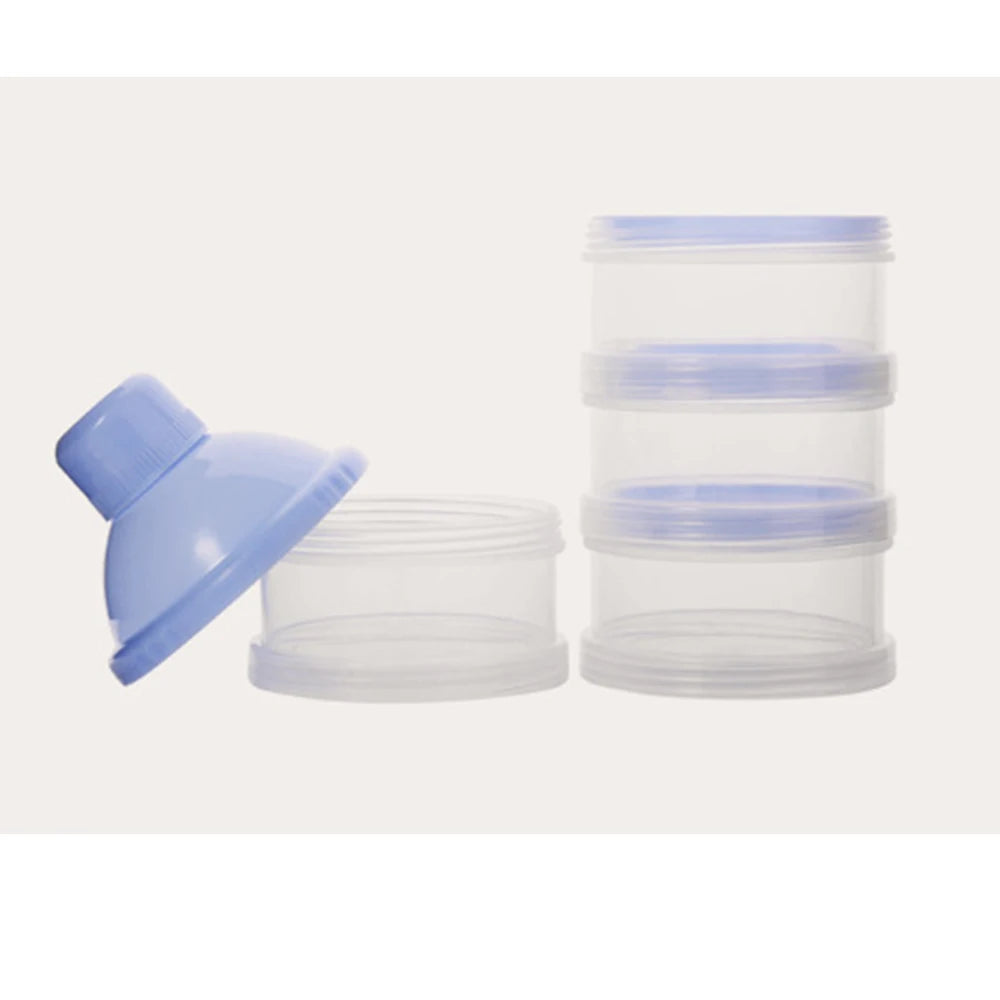 Portable Milk Powder Dispenser with Storage Compartments