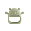Baby Teething Gloves with Cartoon Bear Design