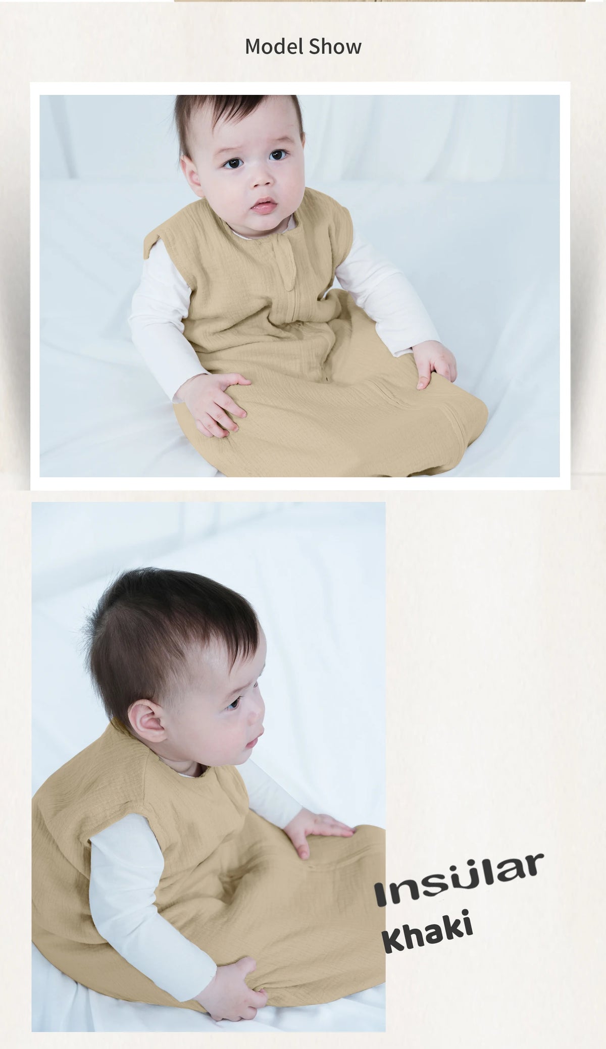 Muslin Cotton Baby Sleeping Bag – Anti-Kicking Cocoon for Newborns to 18 Months