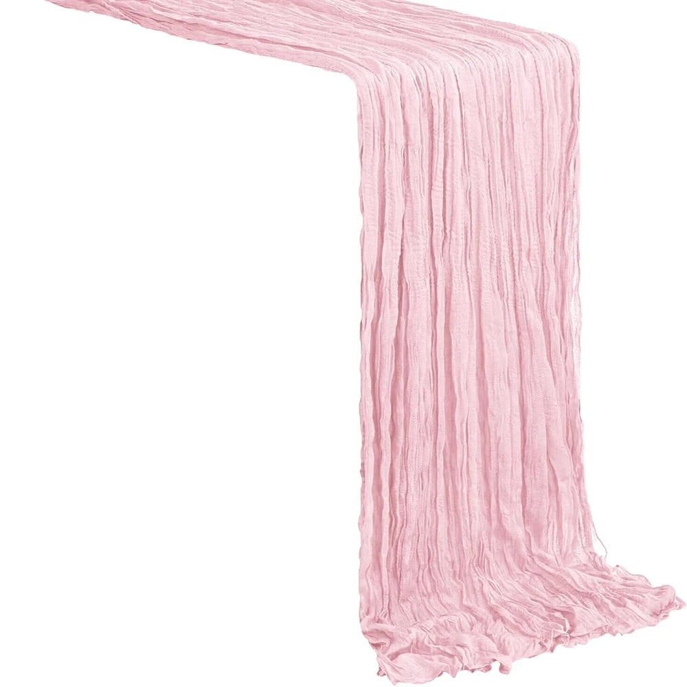 Sage Green Gauze Table Runner