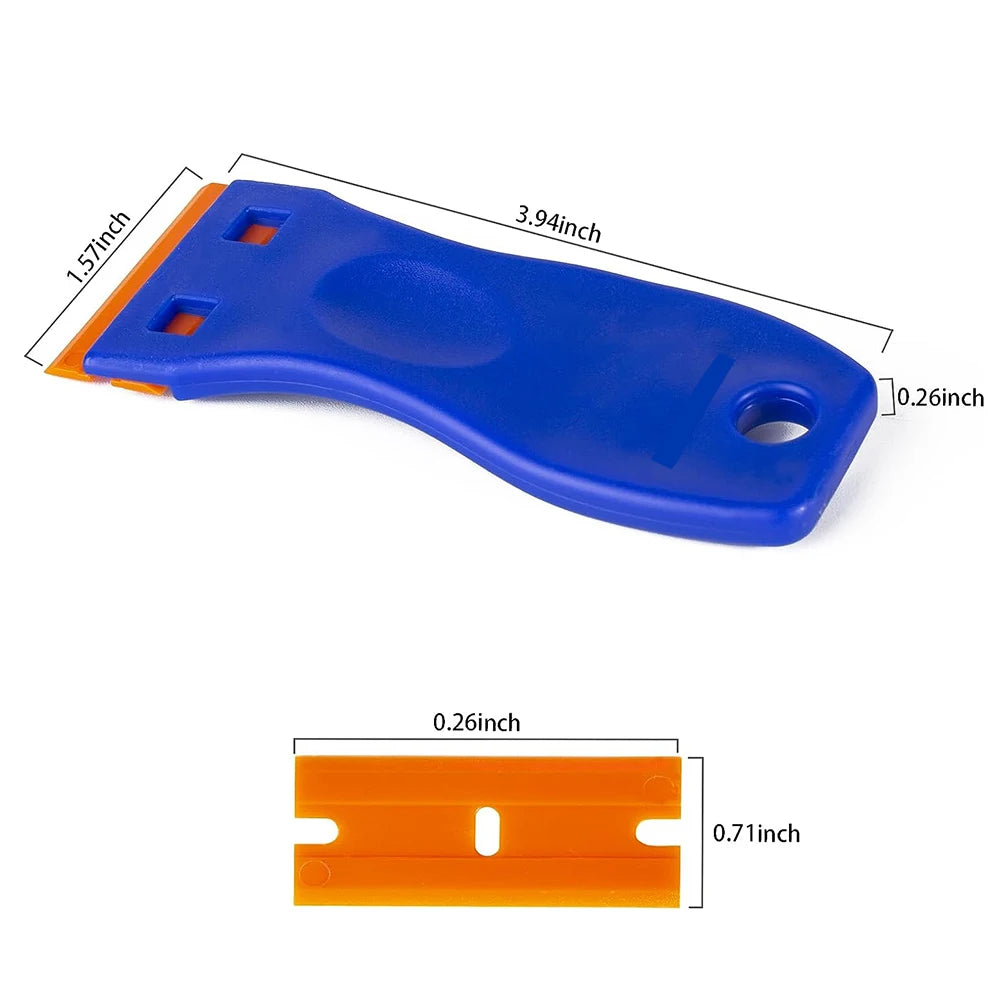 Plastic Razor Blade Scraper for Sticker & Label Removal