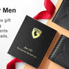 Slim RFID Blocking Leather Card Holder Wallet with Geometric Pattern