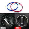 Aluminum Alloy Headlight Switch Trim Ring for Select VW Models