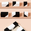 Wooden Geometric Shape Puzzle Blocks with Pattern Cards - Educational Logic Game for Kids